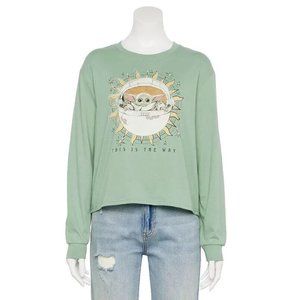 Disneys The Mandalorian Juniors Grogu This Is The Way Graphic Sweatshirt Size M